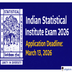 Indian Statistical Institute Exam 2026 Registration Begins, Apply by March 13; Exam Scheduled on May 10